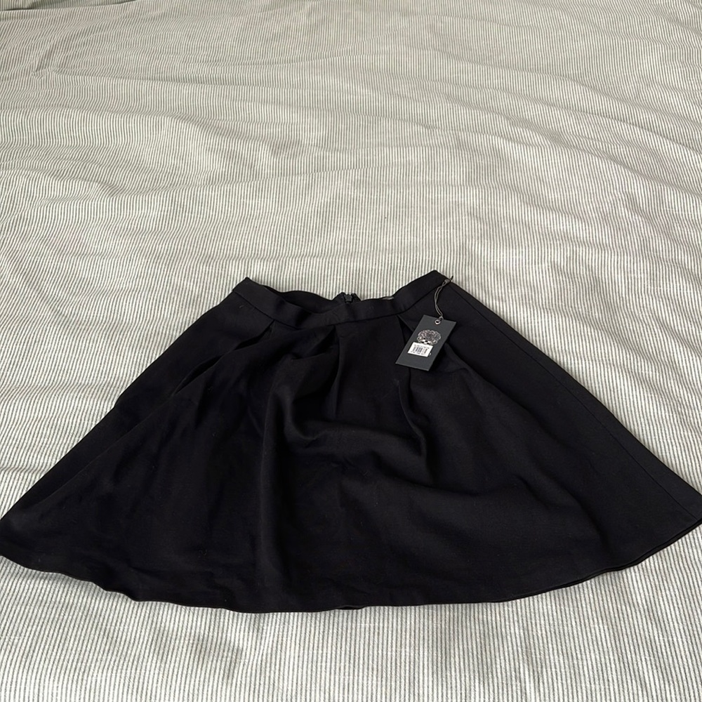 Vince Camuto Black Skater Skirt